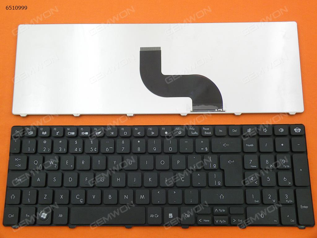 Picture of New Replacement Laptop Keyboard For GATEWAY ID 15.6"/Packard Bell TM81 TM86 TM87 TM89 TM94 TX86/NV50A NV55C BLACK BR Layout