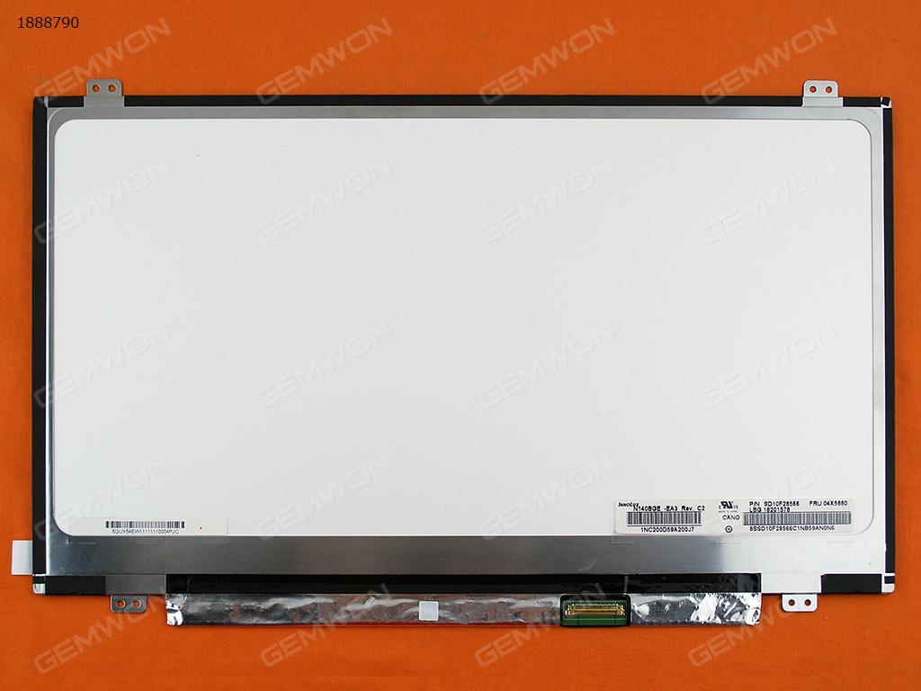 Picture of LEDASC140A10 DISPLAY LED 14.0 SLIM 1366x768 30 PINSRIGHT CONN (12x7.4) NT140WHM-N41