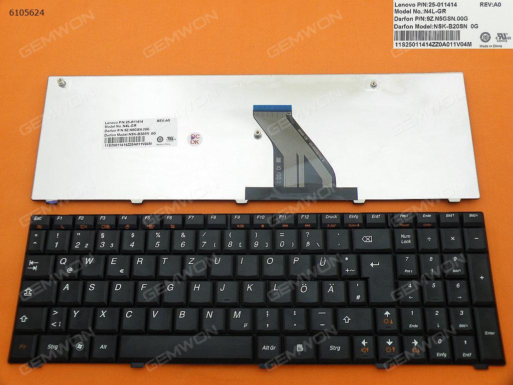 Picture of New Replacement Laptop Keyboard For LENOVO 3000 Series G560 BLACK(Version 2) GR Layout