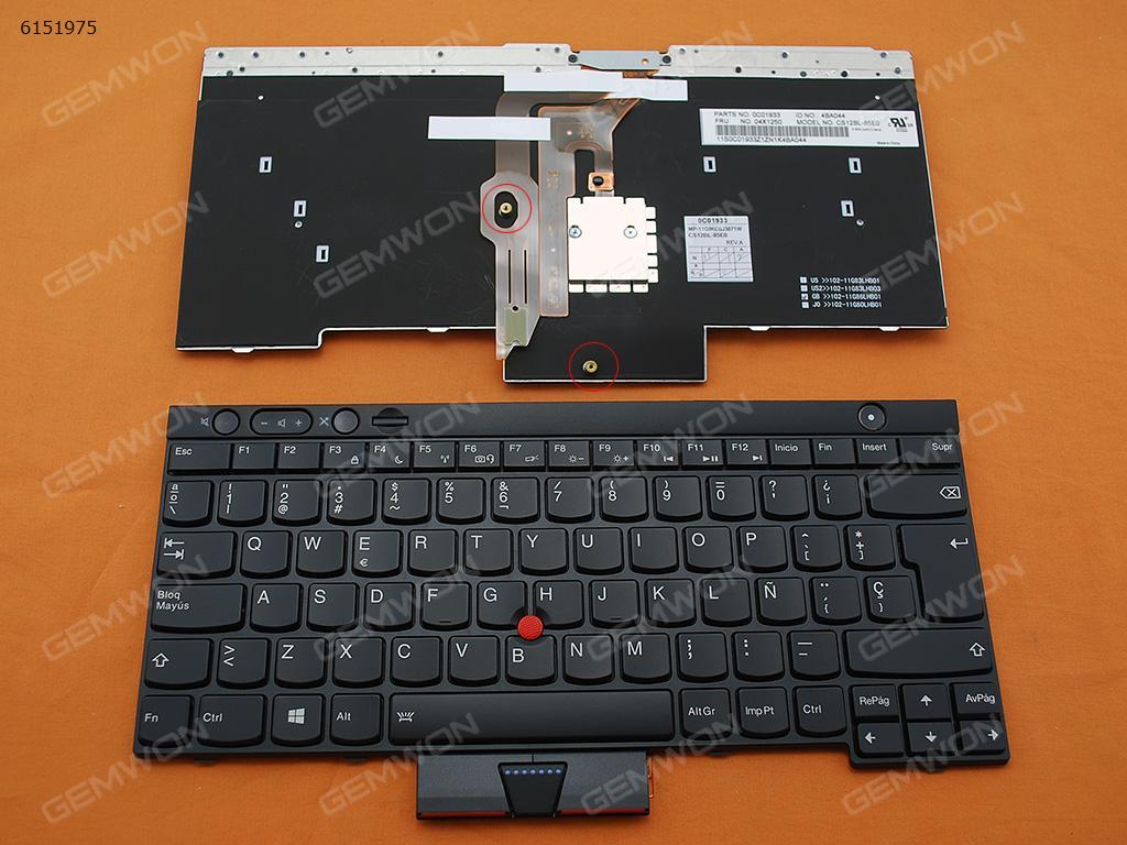 Picture of New Replacement Laptop Keyboard For ThinkPad T430 T530 X230 BLACK (Backlit For Win8) SP Layout