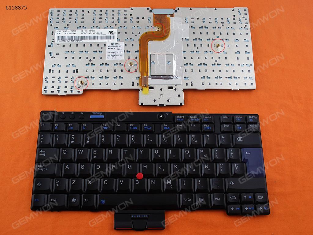Picture of New Replacement Laptop Keyboard For ThinkPad X200 BLACK NEW SP Layout