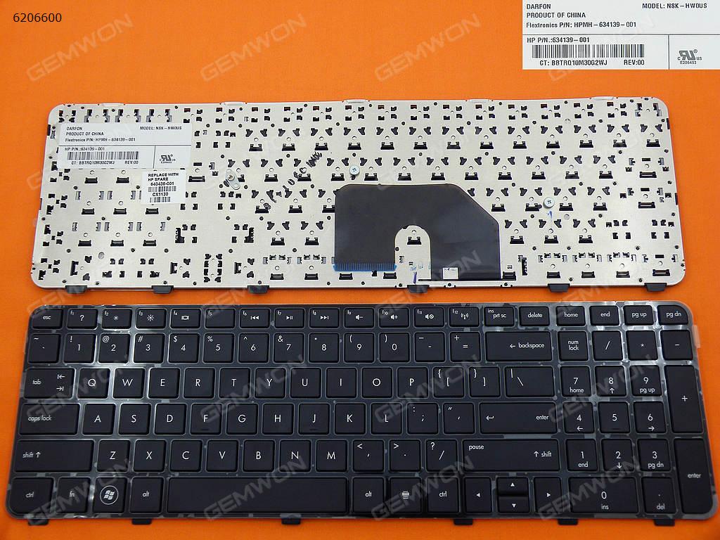Picture of New Replacement Laptop Keyboard For HP DV6-6000 BLACK FRAME BLACK US Layout