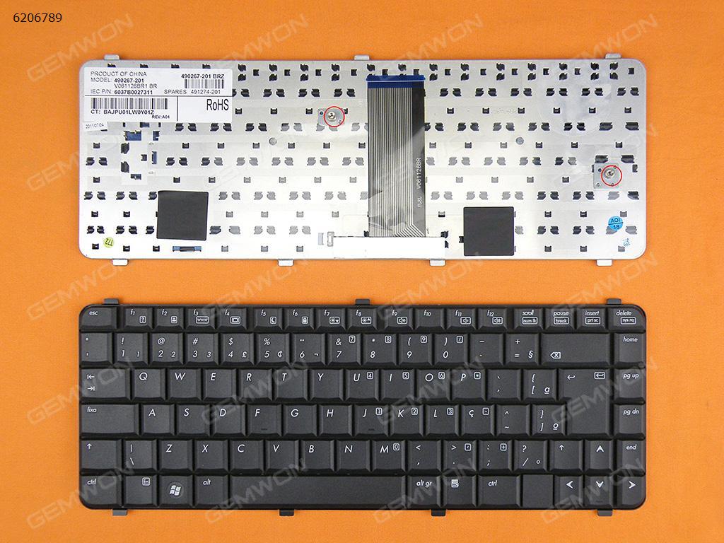 Picture of New Replacement Laptop Keyboard For HP 6530S 6730S BLACK BR Layout