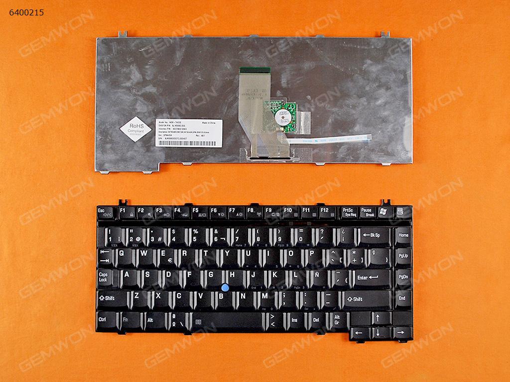 Picture of New Replacement Laptop Keyboard For TOSHIBA Satellite M20 BLACK(With point stick,With foil) SP Layout