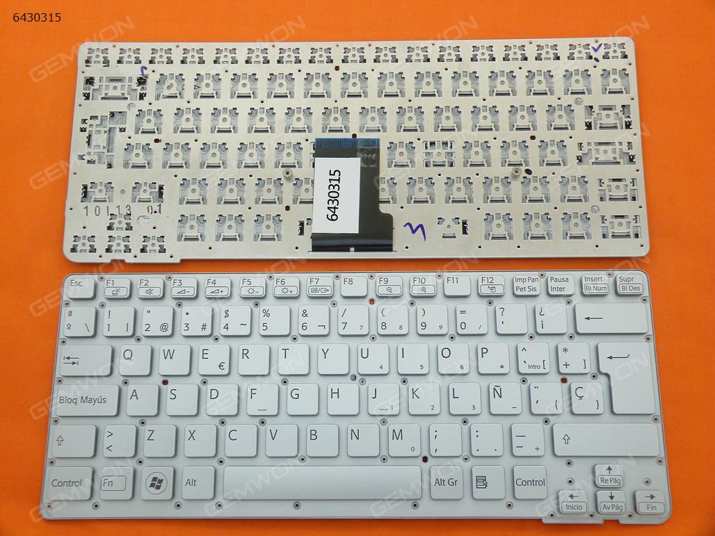Picture of New Replacement Laptop Keyboard For SONY VPC-CA SILVER(For Backlit version) SP Layout