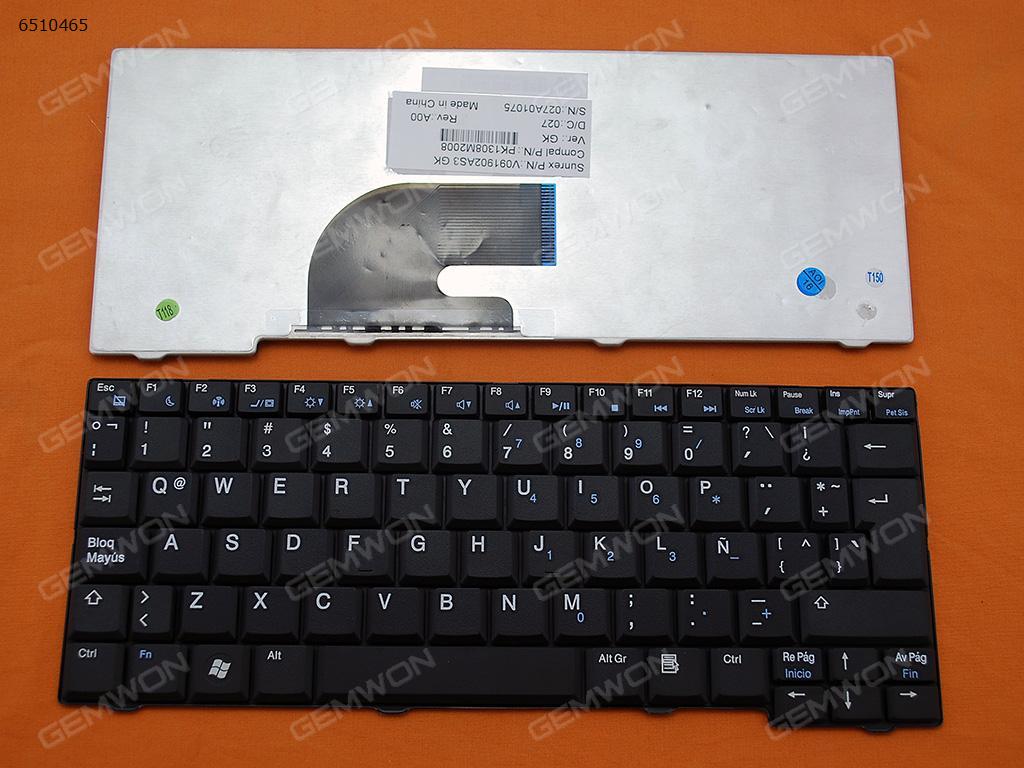 Picture of New Replacement Laptop Keyboard For GATEWAY ???(Compatible with ACER ONE BLACK )Reprint LA Layout
