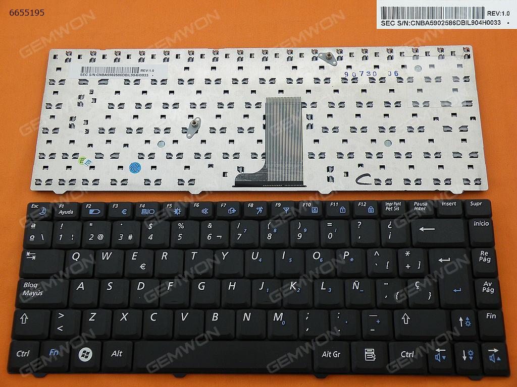 Picture of New Replacement Laptop Keyboard For SAMSUNG R519 BLACK SP Layout