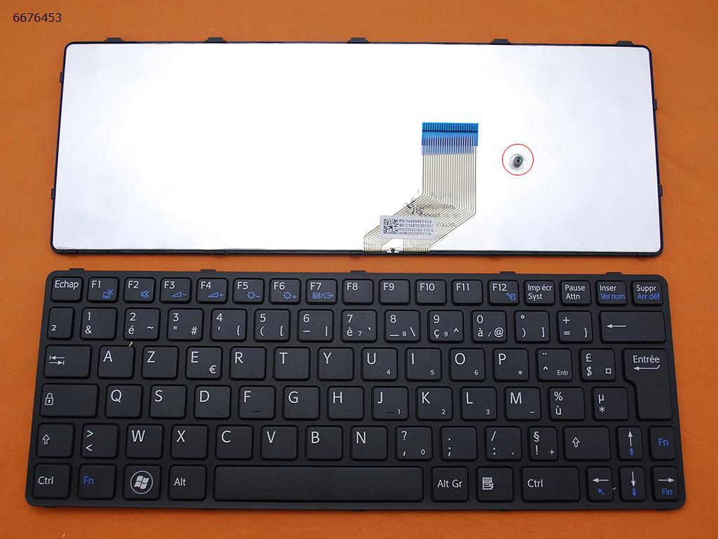 Picture of New Replacement Laptop Keyboard For SONY SVE 11 BLACK FRAME BLACK FR Layout