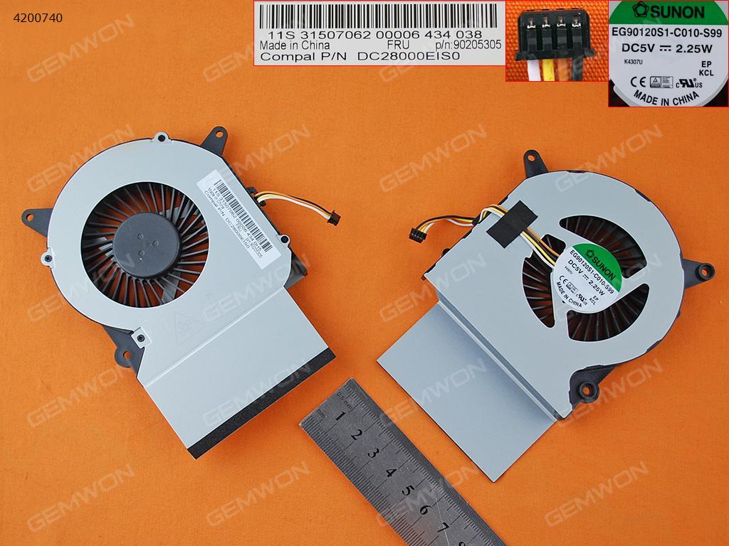 Picture of New Replacement CPU Cooling Fan For Lenovo IdeaCentre A740 A540(Original) KSB08505HC   90205304   DC28000EID0   EG90120S1-C010-S99 Layout