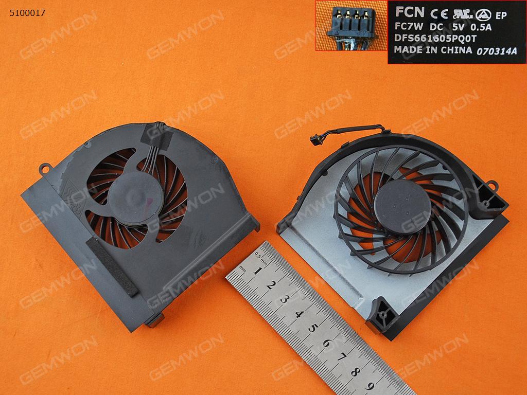 Picture of New Replacement CPU Cooling Fan For HP 17.3" ZBOOK 17 G1 G2(Original) DFS661605PQ0T  FC7W Layout