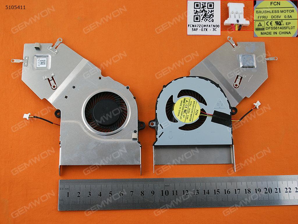 Picture of New Replacement CPU Cooling Fan For ACER Aspire E5 E5-411 V3-472G(Heatsink) DFS451405FL0T Layout