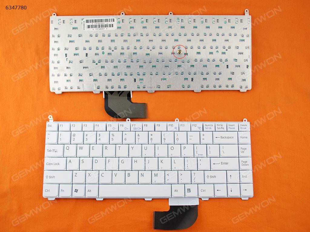 Picture of New Replacement Laptop Keyboard For SONY VAIO VGN-FE WHITE US Layout