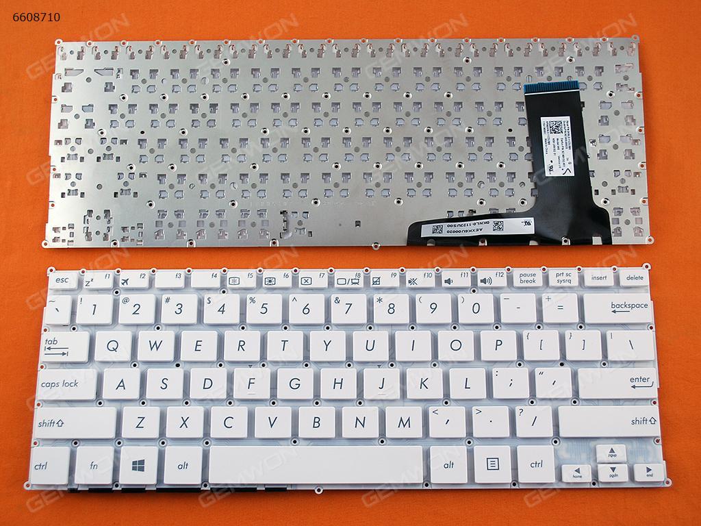 Picture of New Replacement Laptop Keyboard For ASUS X202E S200 WHITE(Compatible with X201E,Without FRAME,without foil,For Win8) US Layout