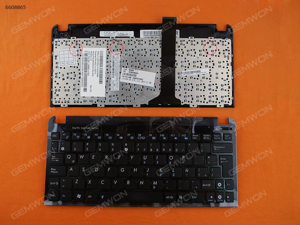Picture of New Replacement Laptop Keyboard For ASUS 1015BX BLACK COVER +BLACK KEYBOARD LA Layout