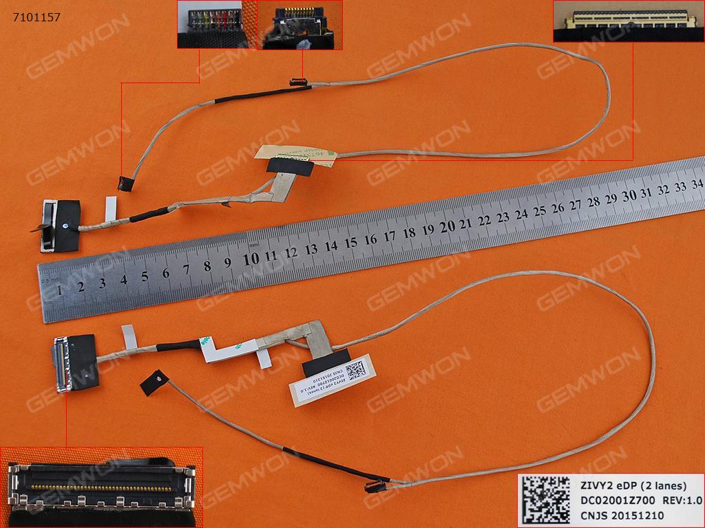 Picture of New LCD Display Screen Cable Replacement  For LENOVO IdeaPad Y50-70 30Pin With Touch，ORG