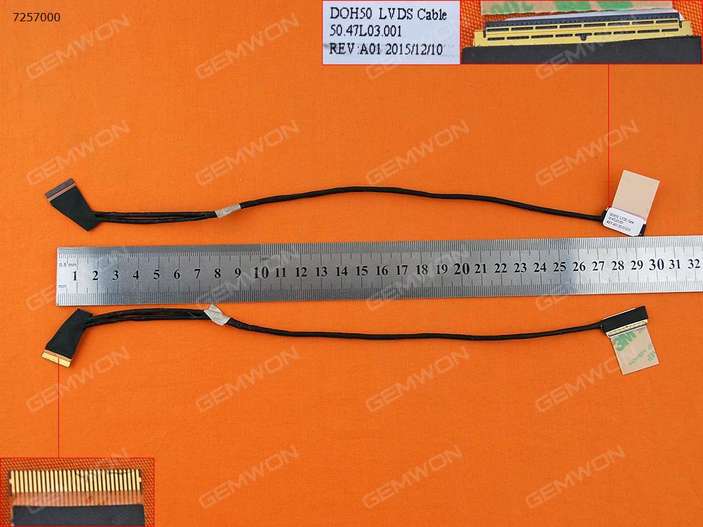 Picture of New LCD Display Screen Cable Replacement  For DELL Inspiron 15 7000 7537 DOH50 40pin，OEM