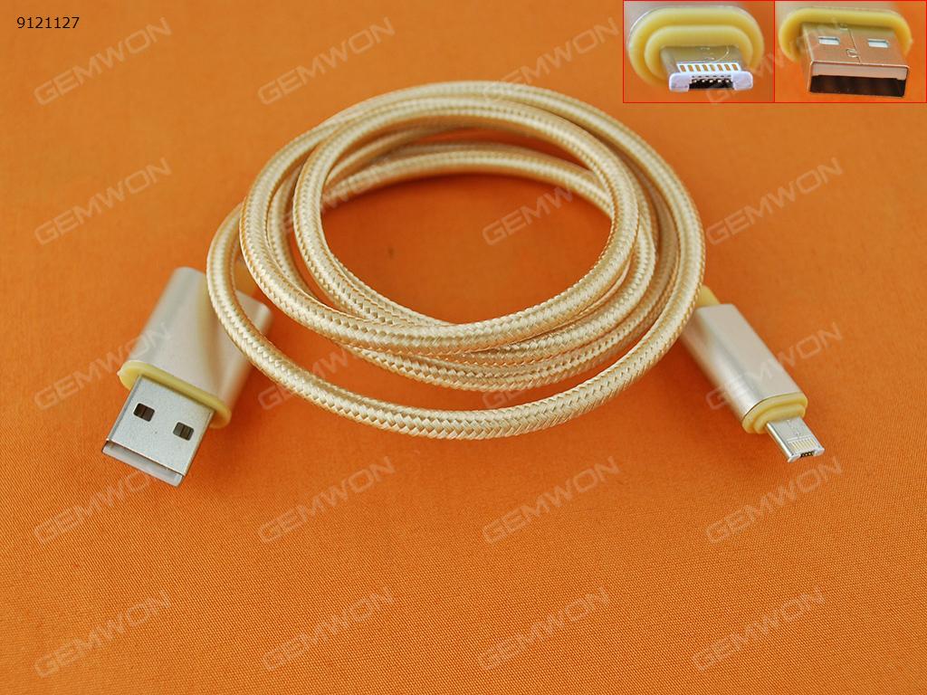 Picture of USB Data Cable For iPhone5s 5c 6s 6plus and android phone Gold