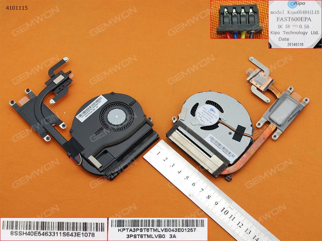 Picture of New Replacement CPU Cooling Fan For Lenovo FLEX14 FLEX15(Heatsink) 3PST6TMLV10     FAST600EPA Layout