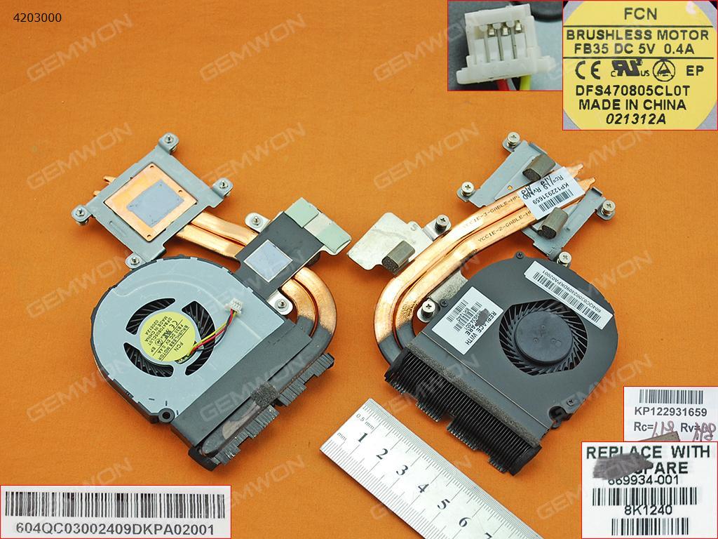 Picture of New Replacement CPU Cooling Fan For HP DM4-3000(Heatsink) 669934-001 Layout