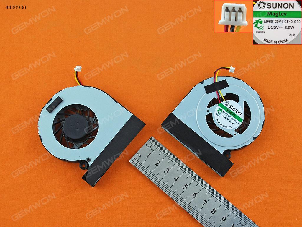 Picture of New Replacement CPU Cooling Fan For Toshiba M930(Original) MF60120V1-C540-G99 Layout