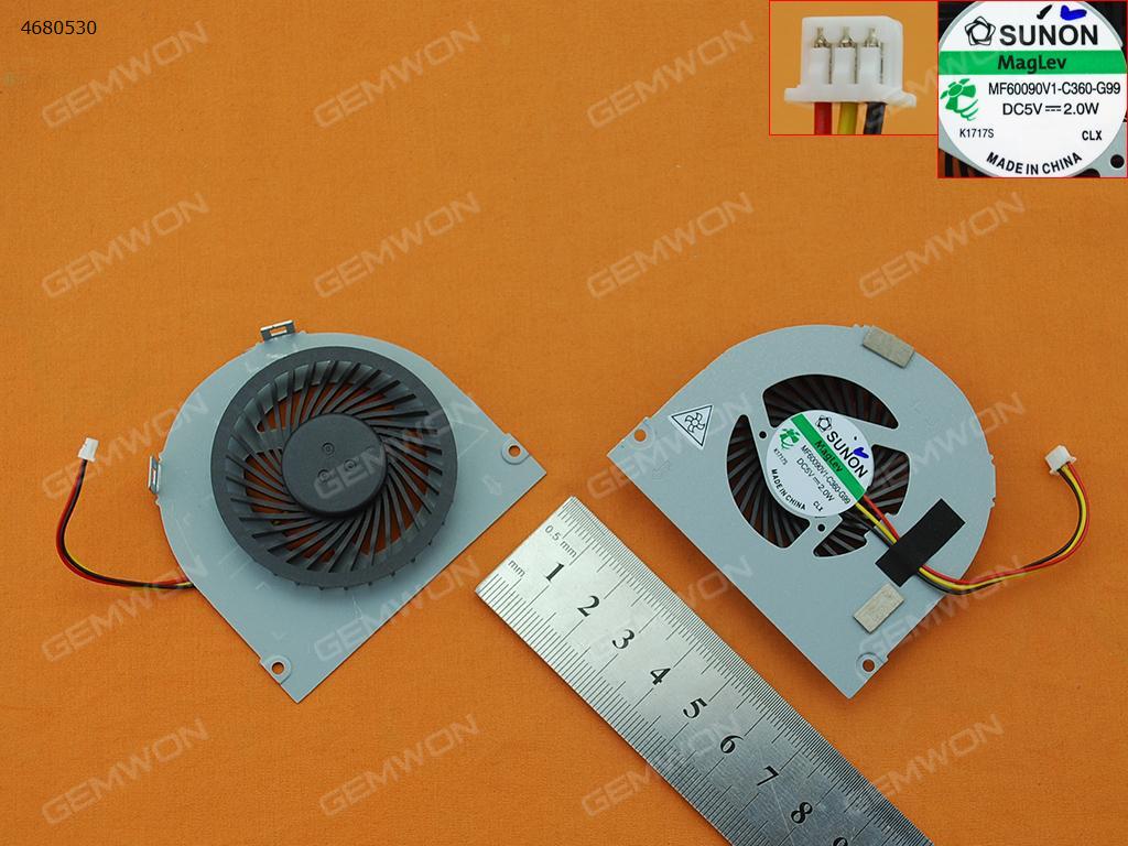 Picture of New Replacement CPU Cooling Fan For LG P530-K P530(Original) MF60090V1-C360-G99 Layout