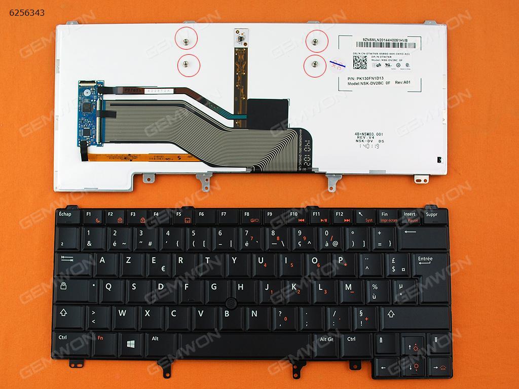 Picture of New Replacement Laptop Keyboard For DELL Latitude E6420 E5420 E6220 E6320 E6430 BLACK(Backlit,With Point stick,For Win8) FR Layout