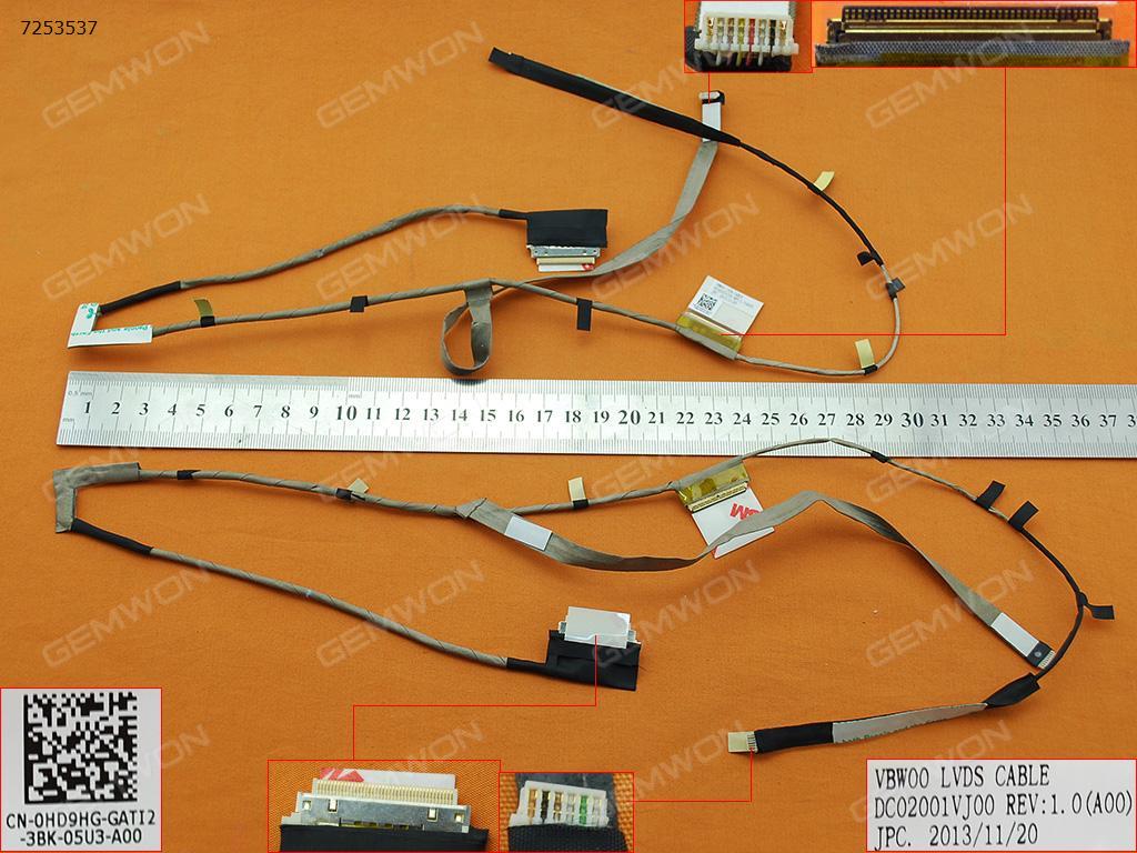 Picture of New LCD Display Screen Cable Replacement  For DELL 15 3537 5537 3521 5521 With Touch，ORG