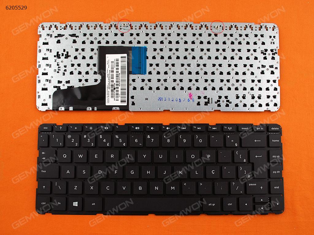 Picture of New Replacement Laptop Keyboard For HP Pavilion 14-N BLACK(Without FRAME,Without Foil,For Win8) BR Layout
