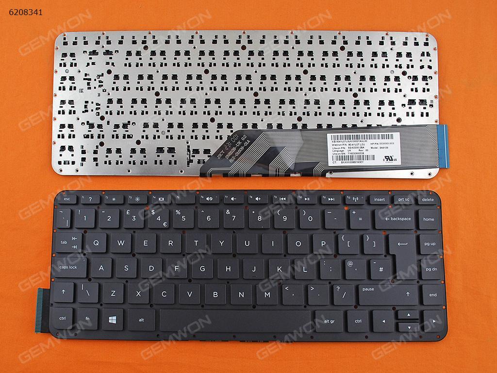 Picture of New Replacement Laptop Keyboard For HP Pavilion X2 13-M 13-m110dx 13-g110dx 13-m210dx 13-P BLACK (Without FRAME,Without Foil,Win8) Uk Layout
