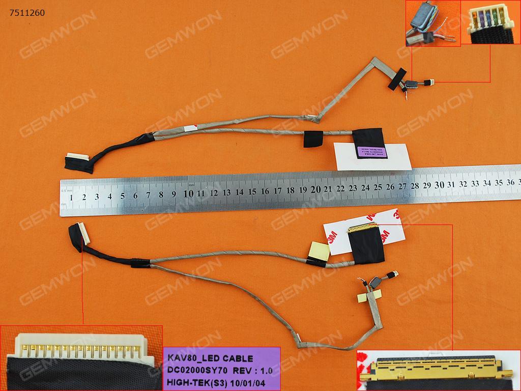 Picture of New LCD Display Screen Cable Replacement  For Acer One D260 KAV80 Gateway Lt20