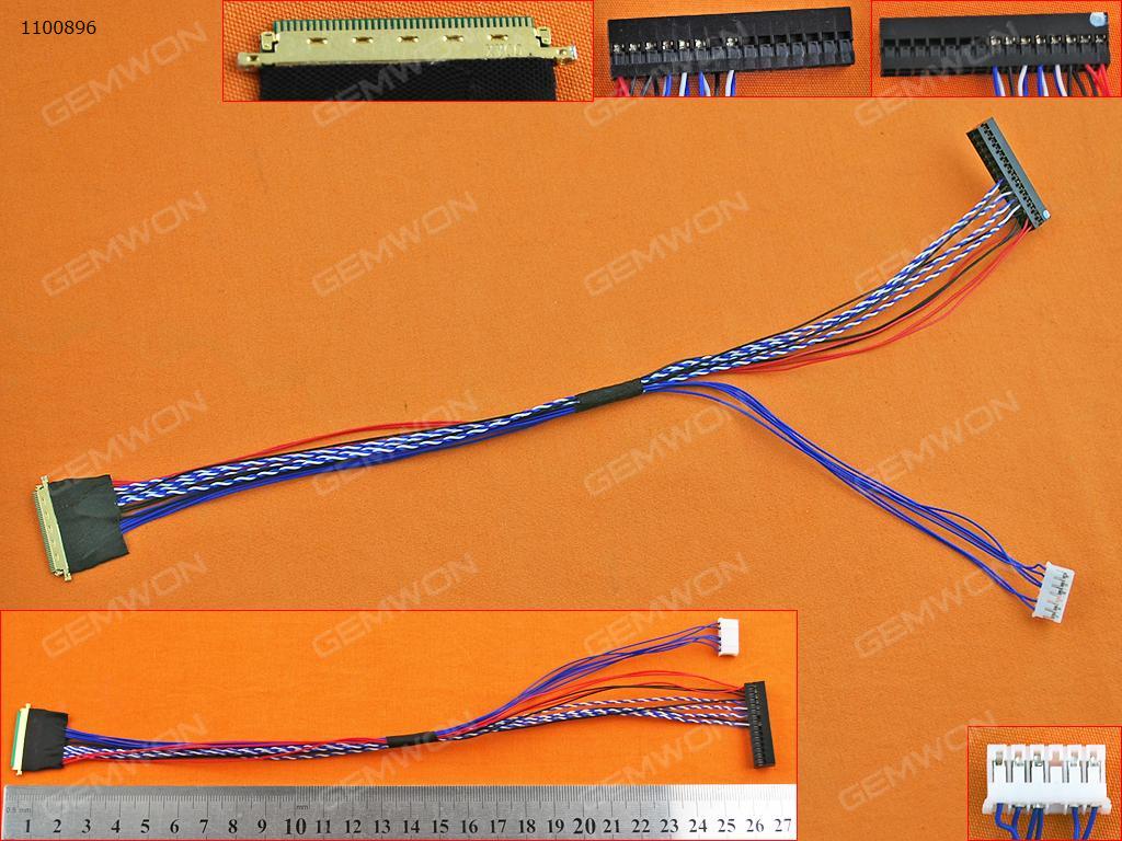 Picture of Test screen cable below  1440*1200  40pin