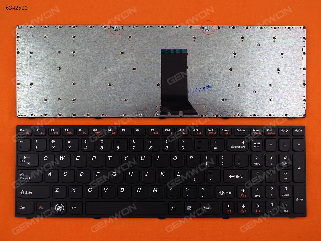 Picture of New Replacement Laptop Keyboard For LENOVO B5400 M5400 BLACK FRAME BLACK US Layout