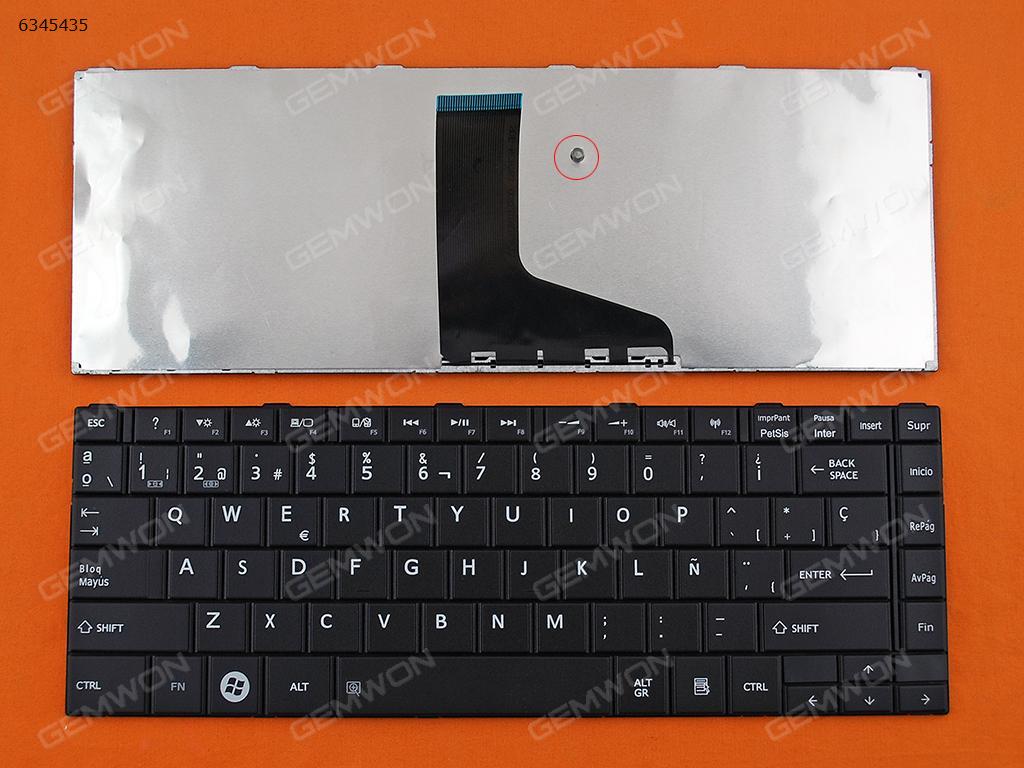 Picture of New Replacement Laptop Keyboard For TOSHIBA C805 C840 C840D C845 C845D BLACK (Small Enter) SP Layout
