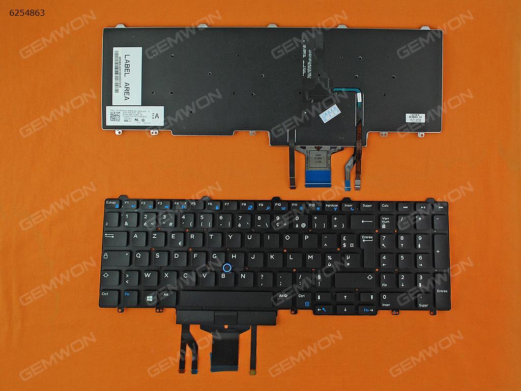 Picture of New Replacement Laptop Keyboard For DELL E5550 BLACK (backlit,With Point Stick ,Win8) FR Layout