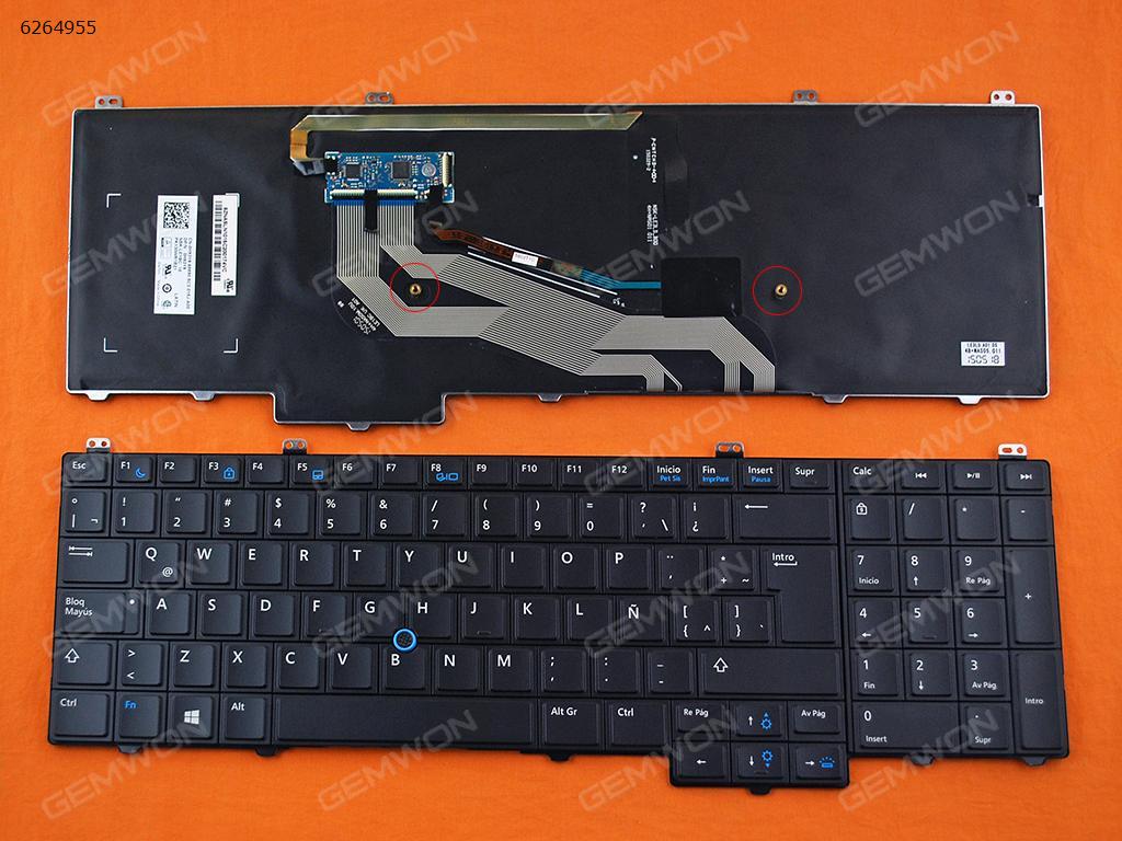 Picture of New Replacement Laptop Keyboard For DELL Latitude E5540 BLACK (With point,Backlit,With Win8) LA Layout