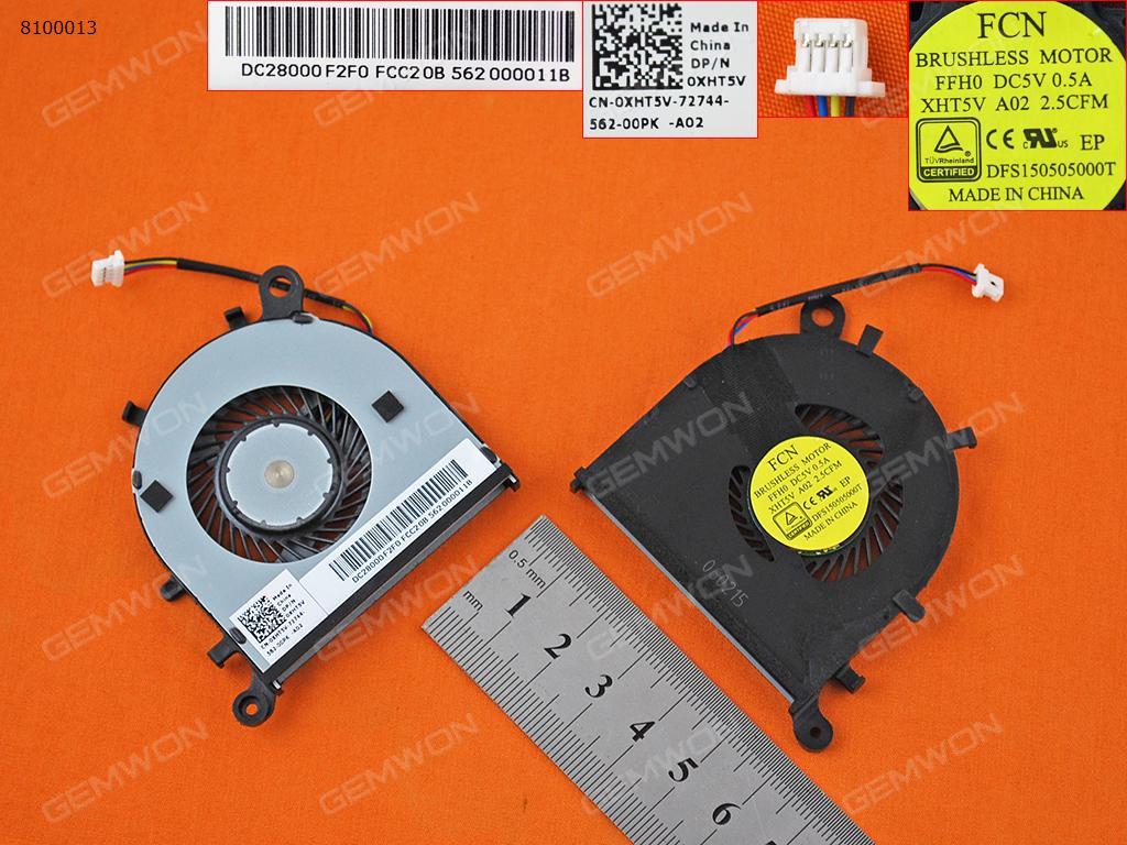 Picture of New Replacement CPU Cooling Fan For Dell XPS13 9343 9350(Original) OXHT5V    DC28000F2F0  FCC2 0B 53P 000 15D0 Layout