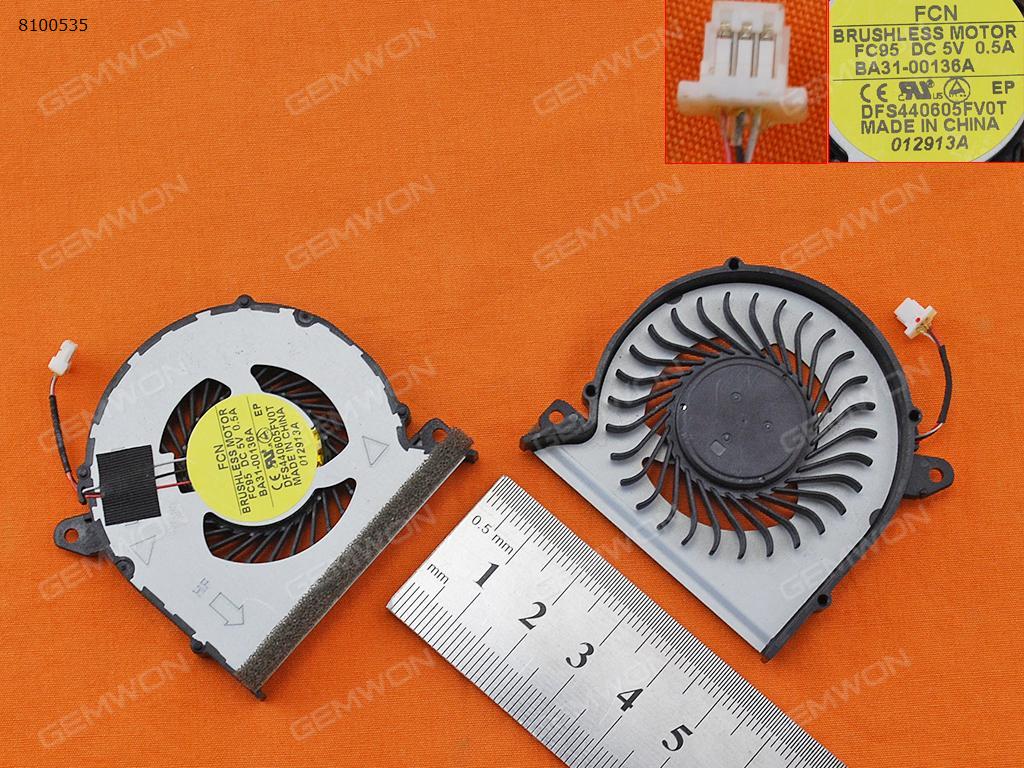 Picture of New Replacement CPU Cooling Fan For Samsung NP530U4E 530U4E NP535U4E NP540U4E  NP740U3E NP740U3C(Original) BA31-00136A   DFS440605FV0T Layout