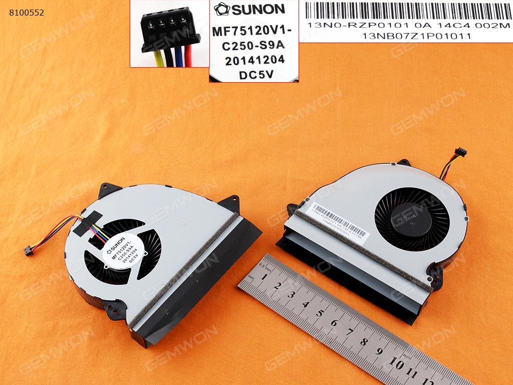 Picture of New Replacement CPU Cooling Fan For ASUS GL552JX ZX50J(Original) MF75120V1-C250-S9A  MF75120V1-C251-S9A Layout