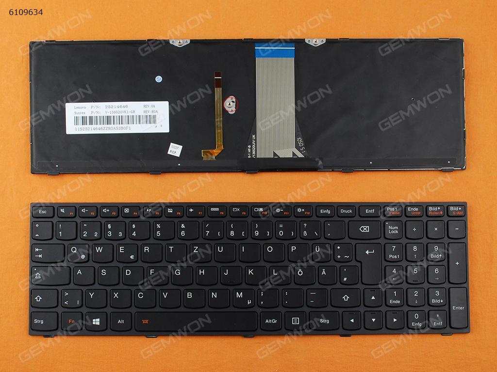 Picture of New Replacement Laptop Keyboard For LENOVO G50-70 BLACK FRAME BLACK(Backlit,For Win8) GR Layout