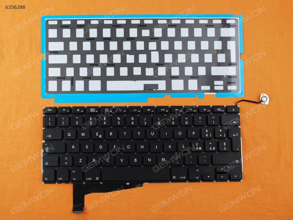 Picture of New Replacement Laptop Keyboard For APPLE Macbook Pro A1286 BLACK (For 2008, With Backlit Board) IT Layout