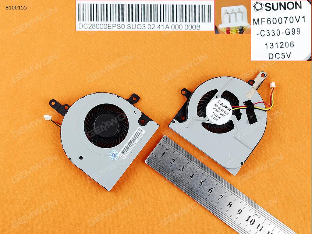 Picture of New Replacement CPU Cooling Fan For Toshiba Satellite C55-B C55T-B C50G-B C50D-B C50DT-B C50-B-18K (Original) DC28000EPR0     MF60070V1-C330-G99    FN0570-A1033L3AL Layout