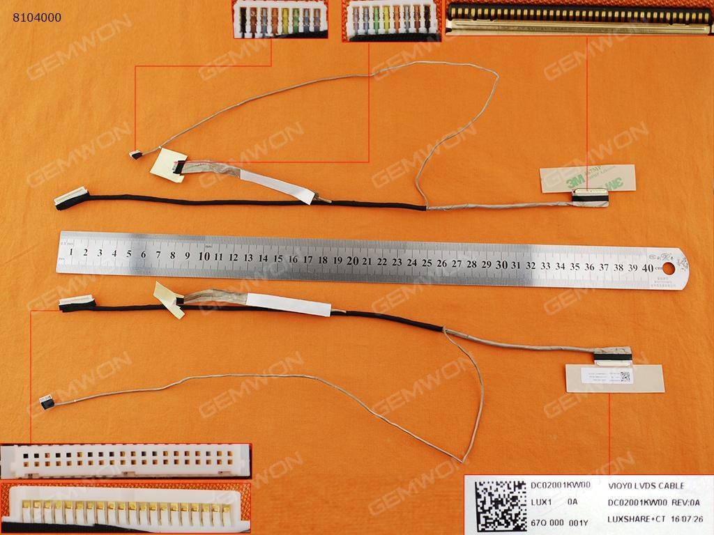 Picture of New LCD Display Screen Cable Replacement  For Lenovo Y410P Y430P Y400 Y400N T400M VIQY0,Y400 Only Apply For Nvidia GT750 GT755