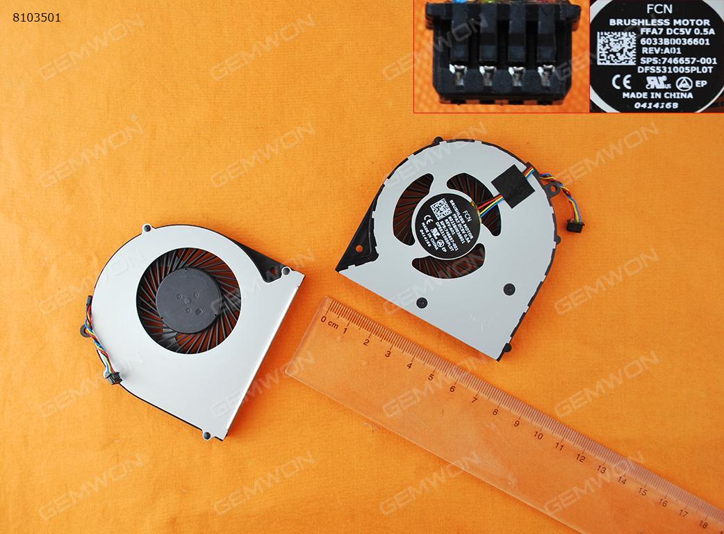 Picture of New Replacement CPU Cooling Fan For HP 350 G1 350 G2 340 G1 340G2 350G1 248 G1CPU(Original) 746657-001  DFS531005PL0T 6033B0036601 Layout