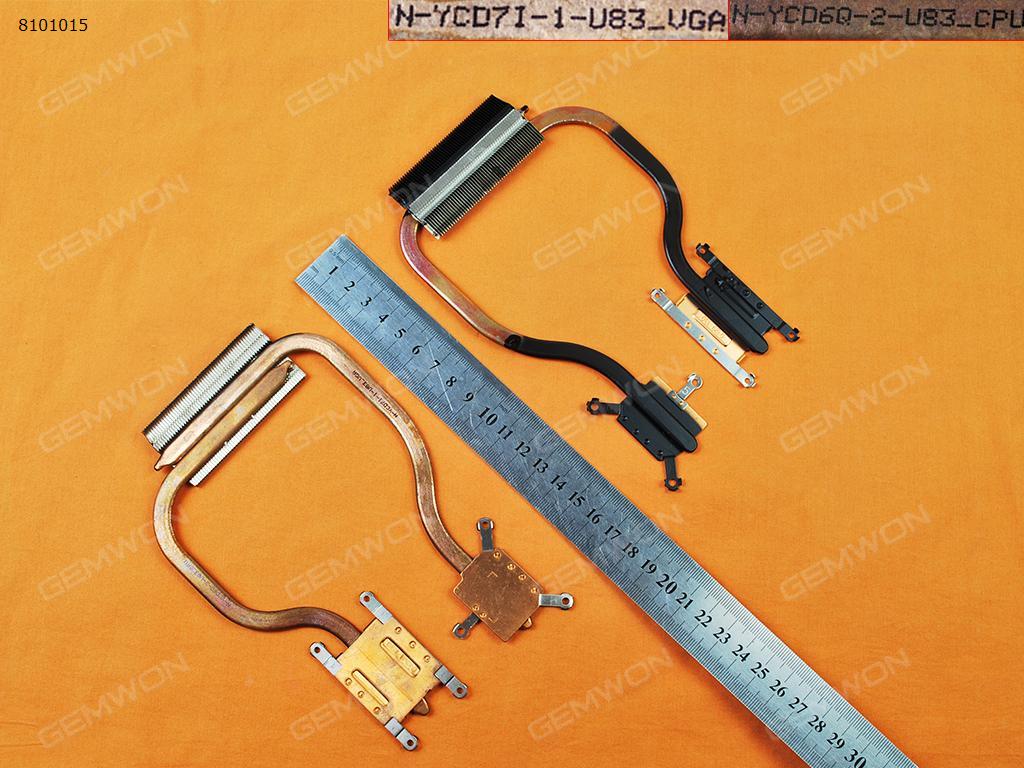 Picture of New Replacement CPU Cooling Fan For HP Pavilion 14-N 15-N(only Heatsink,For Intel,Independent Graphics) 742582-001 743617-001 Layout