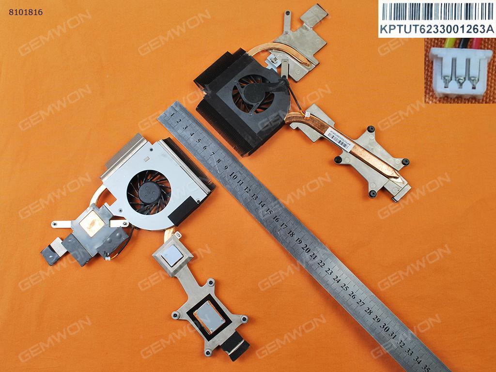 Picture of New Replacement CPU Cooling Fan For HP Pavilion HDX16(For Intel,Independent Graphics ,Heatsink) 496488-001 Layout