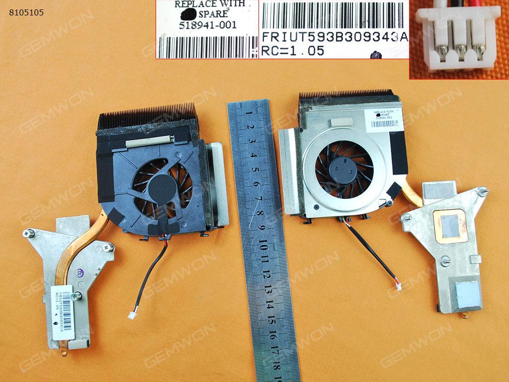 Picture of New Replacement CPU Cooling Fan For HP DV5-1000 DV5T-1000(For Intel Integrated graphics,Heatsink) 492314-001 518941-001 Layout