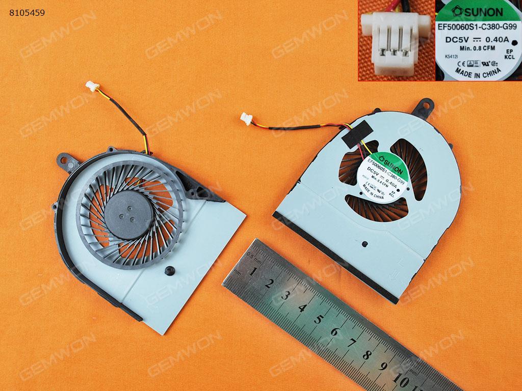 Picture of New Replacement CPU Cooling Fan For DELL inspiron 5558 5458 5459 5559(Original) EF50060S1-C380-G99    DFS541105FC0T    FG9V     052418    NS85A00-14K14 Layout