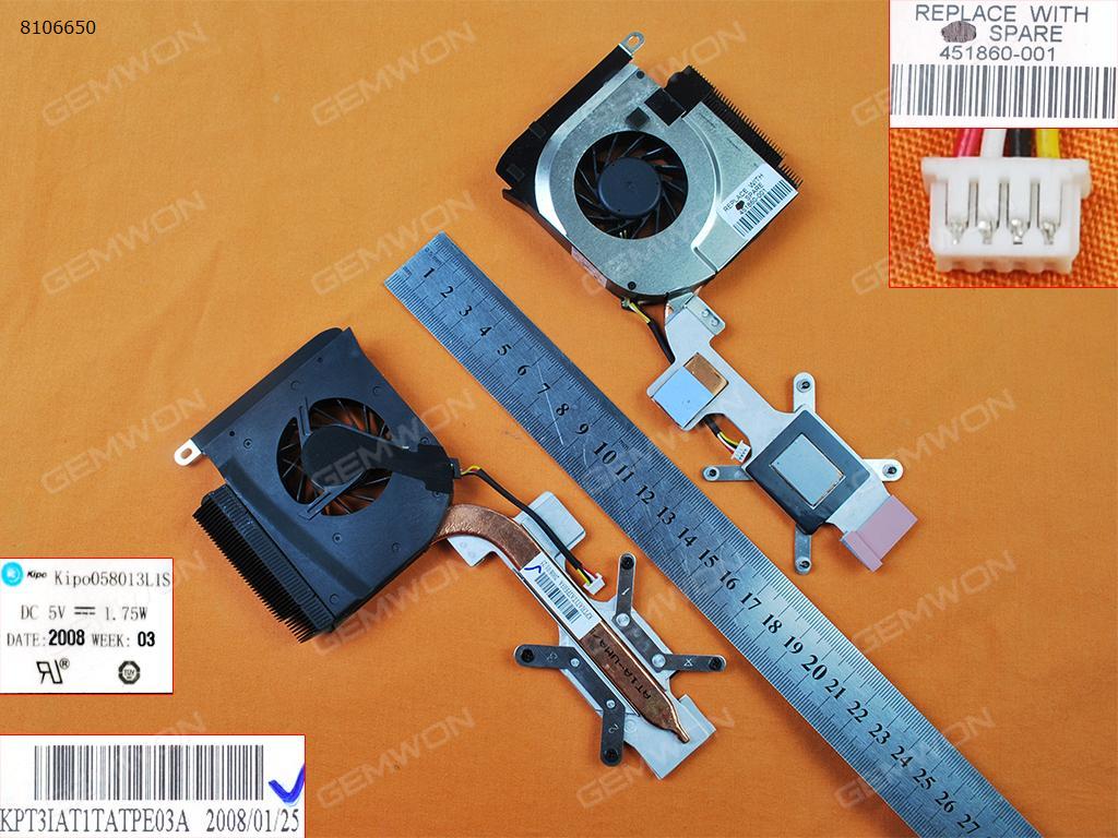Picture of New Replacement CPU Cooling Fan For HP DV6000 DV6500 DV6700 DV6800(For AMD,Integrated graphics,Heatsink) 451860-001 Layout