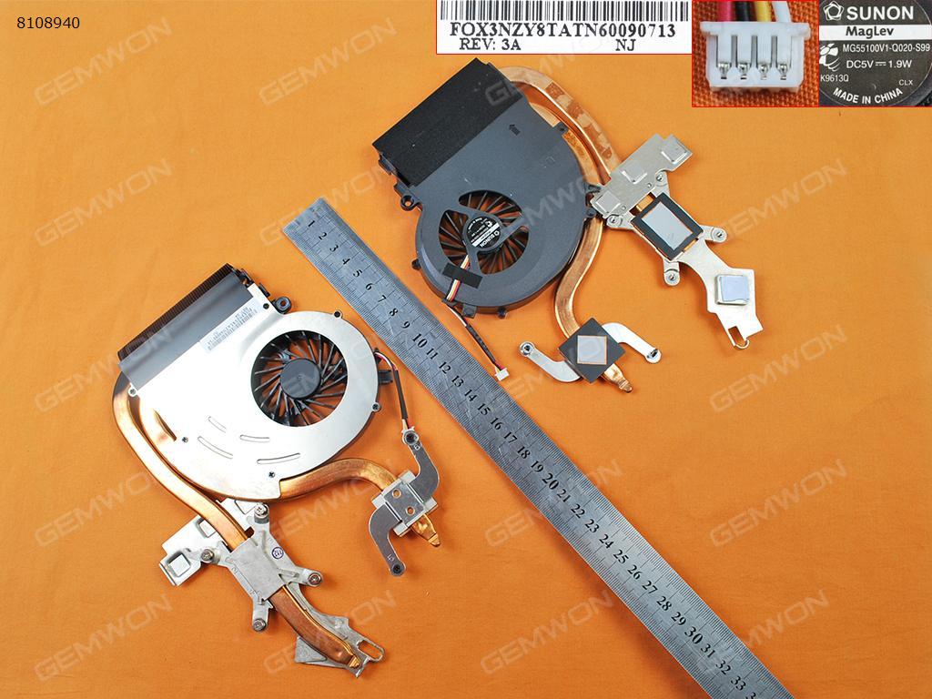 Picture of New Replacement CPU Cooling Fan For Acer 8940 8935 8942(For Intel,Independent Graphics ,Heatsink) MG55100V1-Q020-S99     3NZY8TATN60090713 Layout
