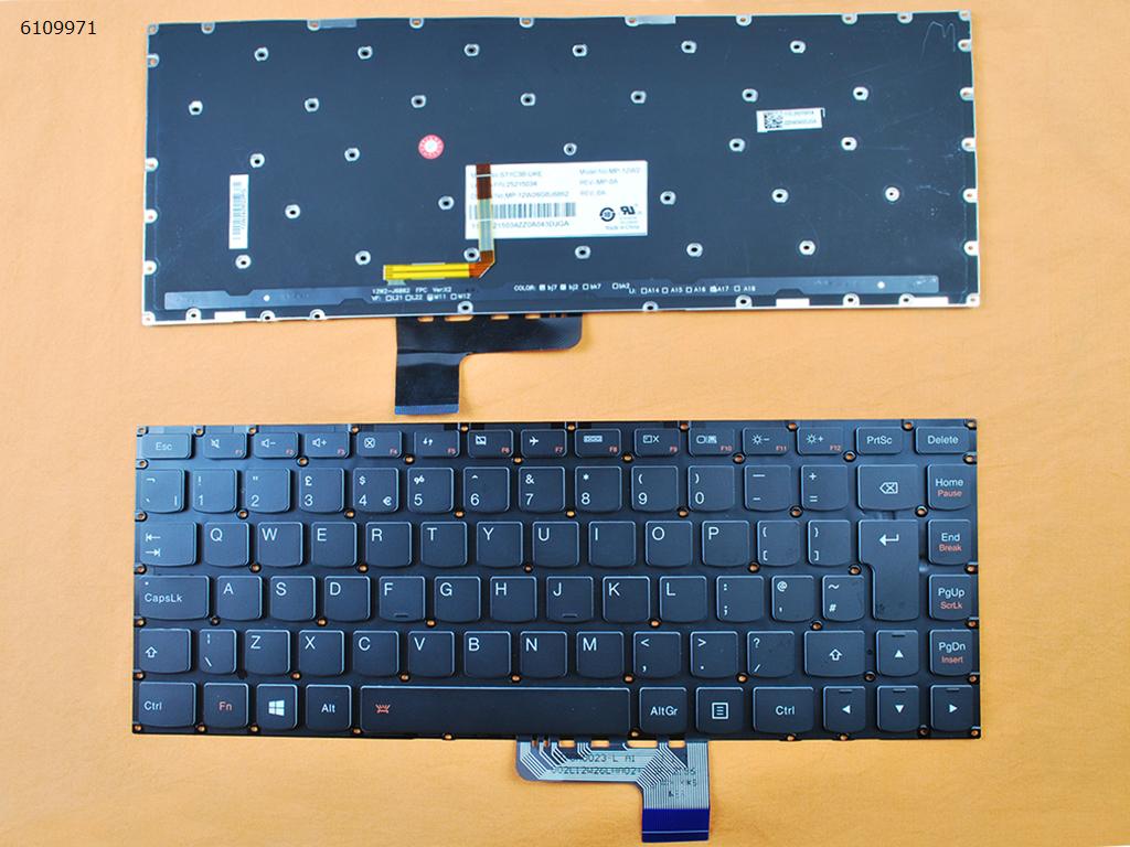Picture of New Replacement Laptop Keyboard For LENOVO YOGA 2 13' BLACK(Backlit,For Win8) Uk Layout
